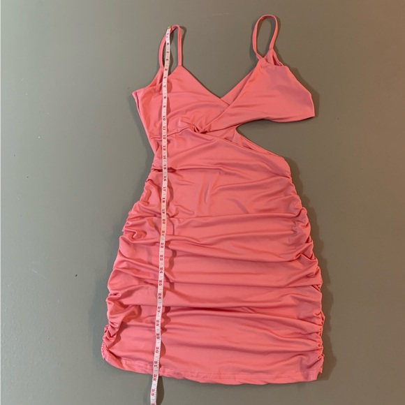 Chic Pink Cutout Dress - Picture 3 of 5